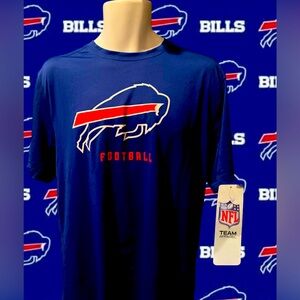 Buffalo Bills Mafia Men's Large Performance Dri-Wick Royal Blue Logo Shirt NWT